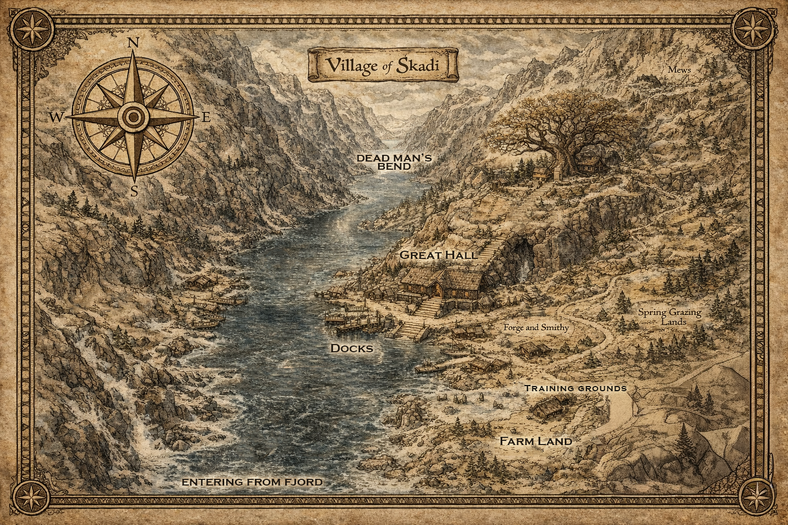 Skida Map Portal of Dreams – Village of Skadi Map